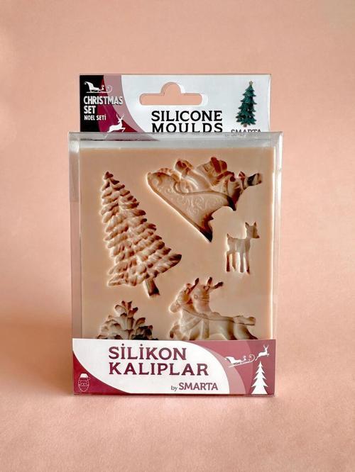 Silicone Moulds Silikon Epoksi ve Polimer Kil Kalıbı CHRISTMAS SET