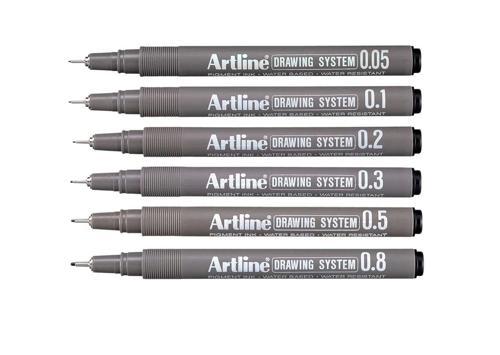 Drawing System Teknik Çizim Kalemi Seti 6'lı