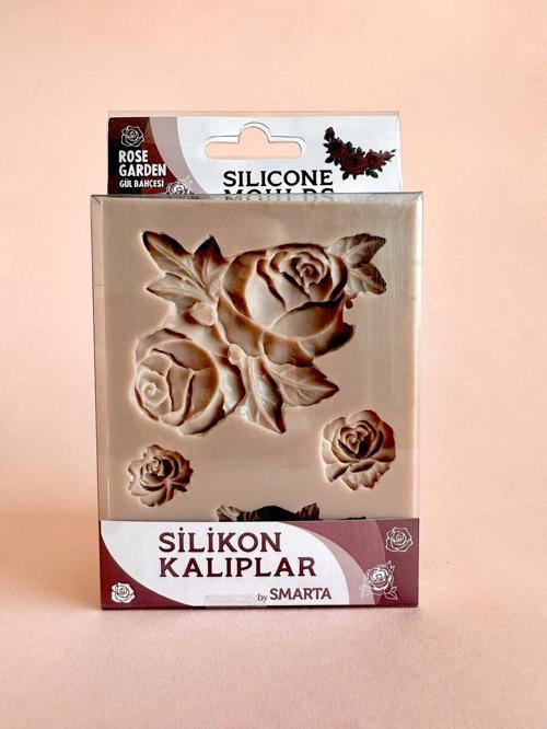 Silicone Moulds Silikon Epoksi ve Polimer Kil Kalıbı ROSE GARDEN SET