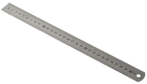 Çelik Cetvel 30 cm. Inch Ölçülü
