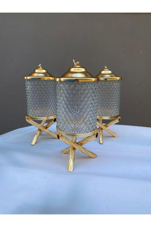 Basic Model Mini Kristal Kavanoz Takım