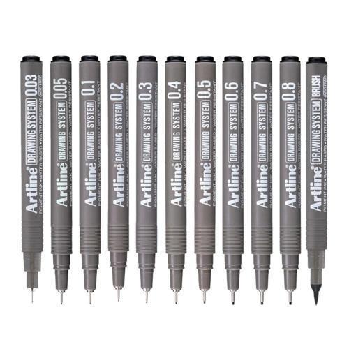 Drawing System Teknik Çizim Kalemi Seti 11'li