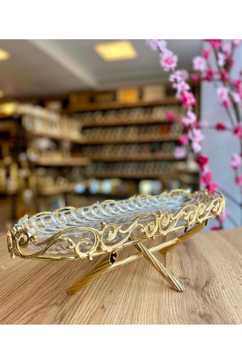 Gold Pirinç Tasarım Tekli Kahvaltılık