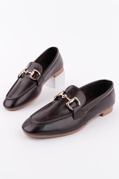 STRİDE Metal Tokalı Kadın Günlük Loafer Ayakkabı