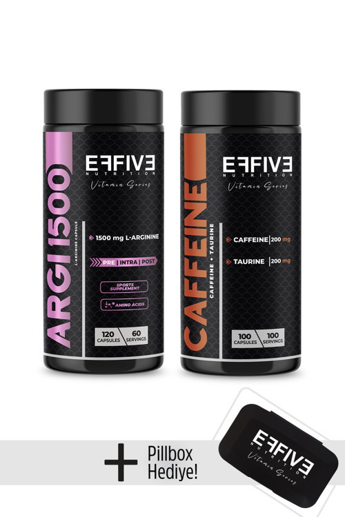 Argi1500 120 Kapsül + Caffeine 100 Kapsül