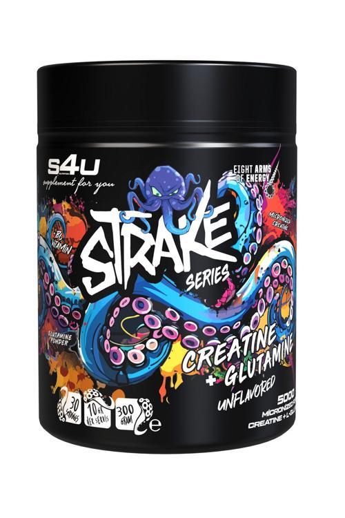 Strake Series %100 Mikronize Creatine + Glutamine 300 Gram