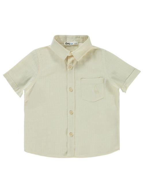 Yelken Nakışlı 2-5 Yaş Gömlek - Fil Dişi2-3 Yaş