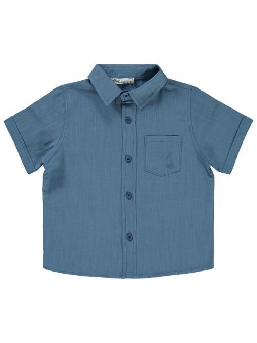 Yelken Nakışlı 2-5 Yaş Gömlek - Mavi2-3 Yaş