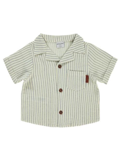 Çizgili 2-5 Yaş Gömlek - Mavi2-3 Yaş