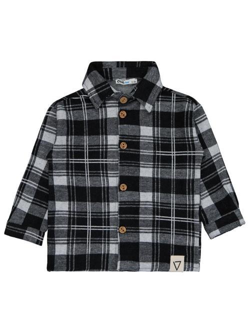 Ekoseli 2-5 Yaş Gömlek - Siyah2-3 Yaş