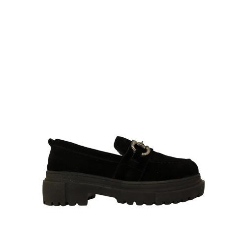 26114S Hakiki Süet Deri Kadın Loafer Ayakkabı