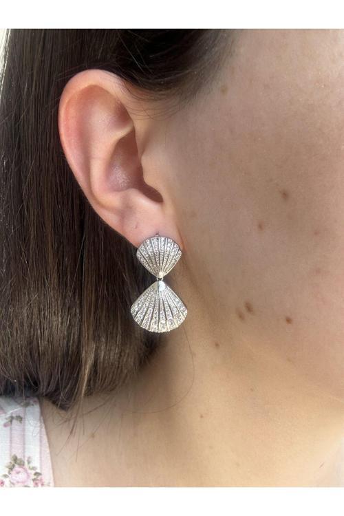 Çift Deniz Kabuğu Küpe