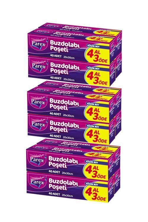 Buzdolabı Poşeti Küçük Boy 4 Al 3 Öde (4*40) 20 x 30 cm Üçlü Set