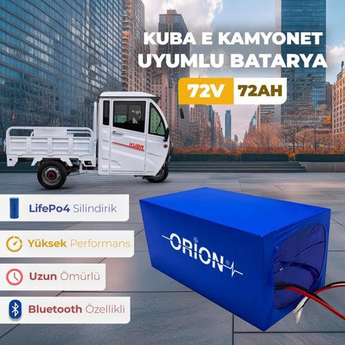 KUBA E-KAMYONET LIFEPO4 72V 72AH BATARYA BLUETOOTHLU