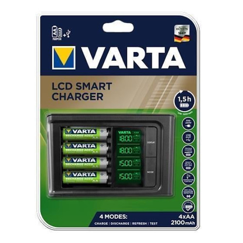 57674 Lcd Smart Pil Şarj Aleti - 4x AA 2100Mah