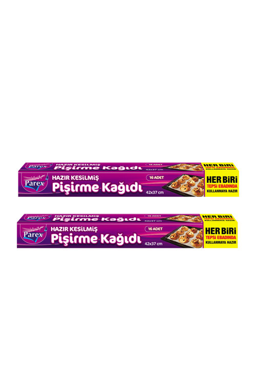 Hazır Kesilmiş Pişirme Kağıdı 16’lı 42 x 37 cm İkili Set