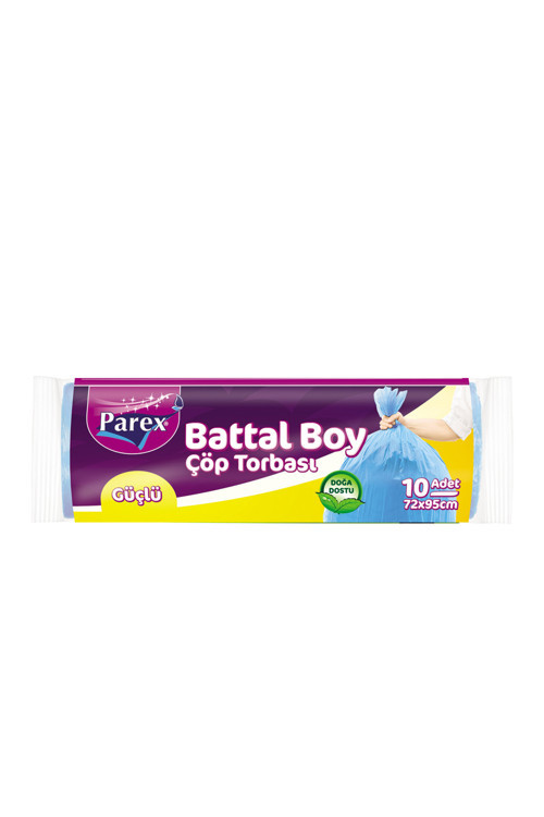 Güçlü Çöp Torbası Battal Boy 10'lu 72 x 95 cm 50 Paket 1 Koli