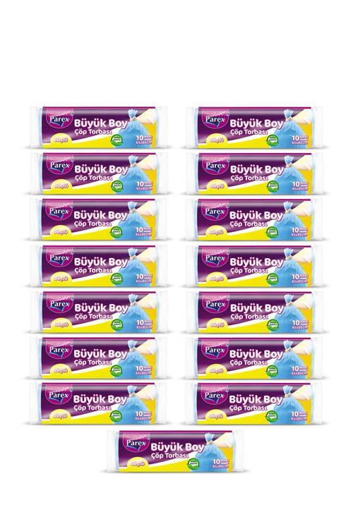 Güçlü Çöp Torbası Büyük Boy 10'lu 65 x 80 cm 15 Paket
