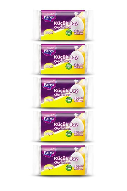 Güçlü Çöp Torbası Küçük Boy 30'lu 40 x 50 cm 5 Paket