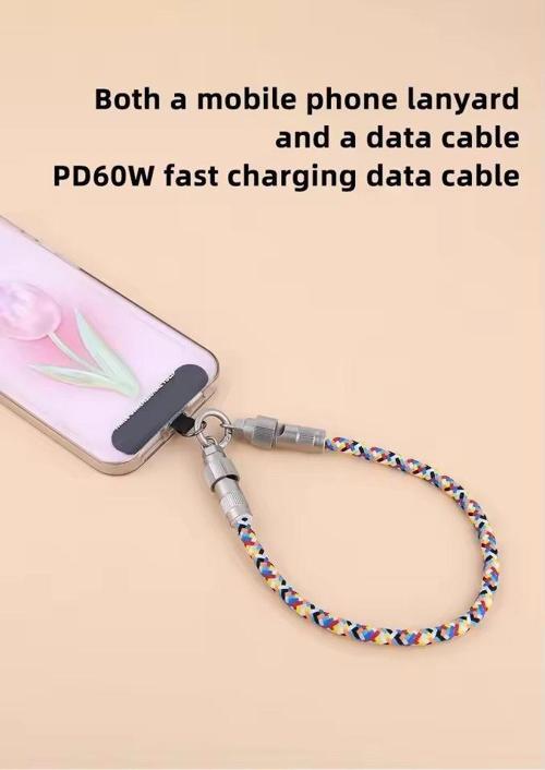 Bilek Askı Tarzında  Pd 60W C'den C'ye Şarj Kablosu Çinko Alaşımlı Ios ve Android Uyumlu