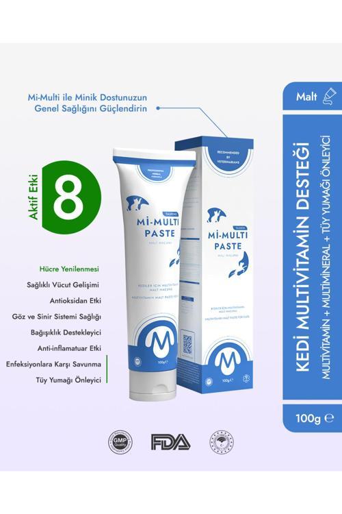 Kedi Multivitamin Malt Macunu 100 gr Mi-Multi Paste