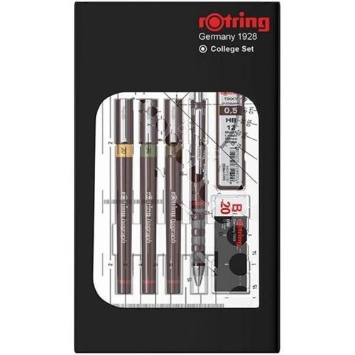 Isograph Rapido Kalemi Seti College Set (0.2-0.3-0.5 mm.) + 0.5 Tikky Versatil Kalem