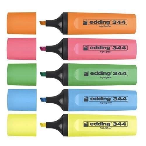 344 Highlighter Fosforlu İşaretleme Kalemi Seti 5 Renk