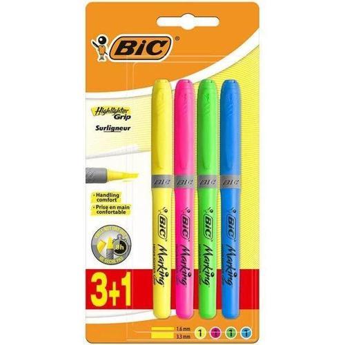 Brite Liner Grip Fosforlu İşaretleme Kalemi Seti 4 Renk