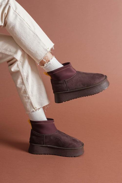 BerniShoes Cuen Kahverengi Süet Bot