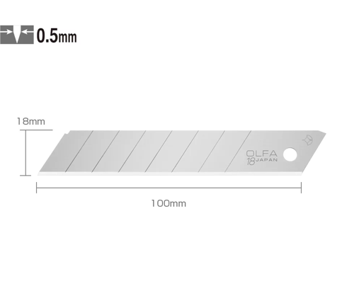 LB-10 Standart Geniş Maket Bıçağı Yedeği (10 lu)