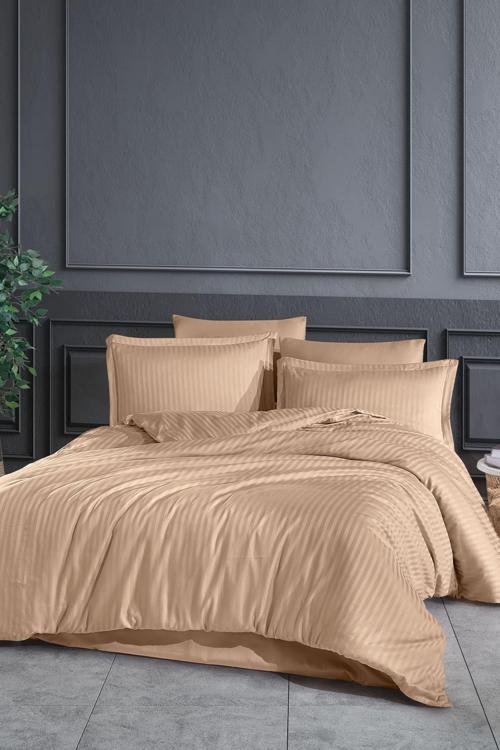 Line Nevresim Takımı 6 Parça (200x220 cm) Bej