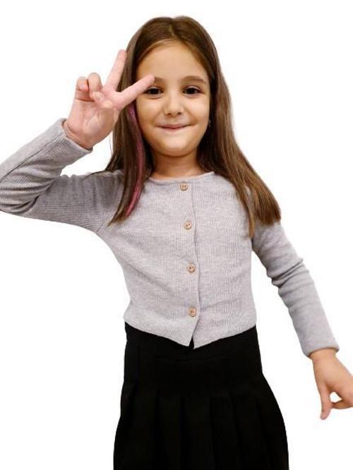 Kız Çocuk Crop Hırka