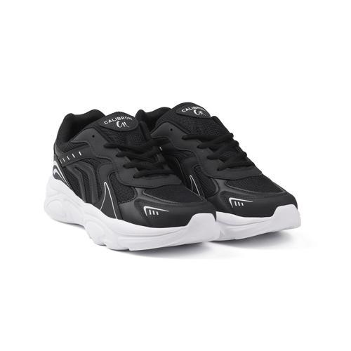Erkek Siyah Beyaz Günlük Spor Ayakkabı Rahat Yürüyüş Koşu Sneaker Hafif Tabanlı
