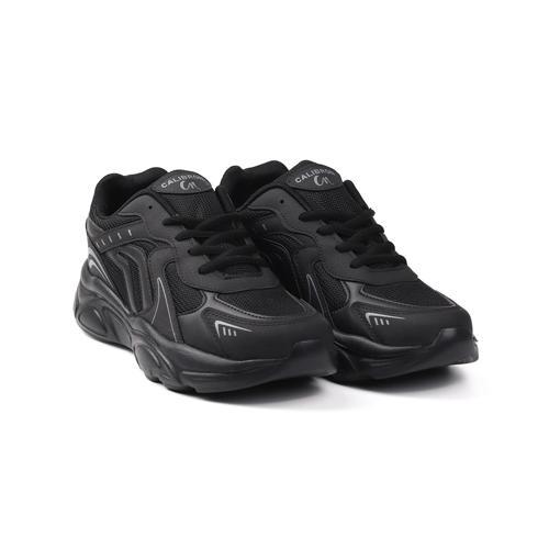 Erkek Siyah Günlük Spor Ayakkabı Rahat Yürüyüş Koşu Sneaker Hafif Tabanlı