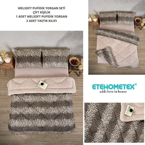 ÇİFT KİŞİLİK LÜX WELSOFT YORGAN SETİ 195X215CM