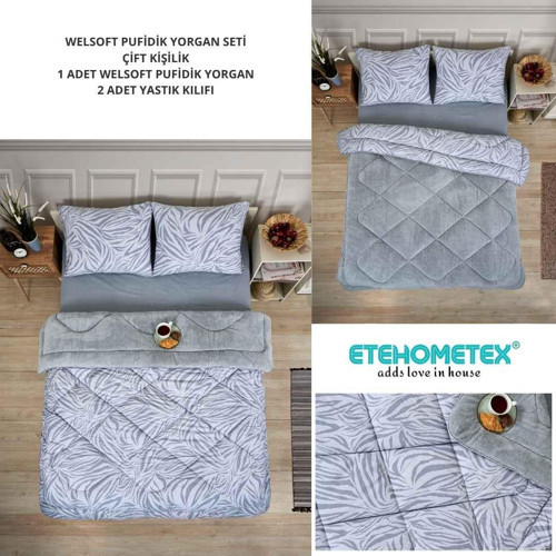 ÇİFT KİŞİLİK LÜX WELSOFT YORGAN SETİ 195X215CM