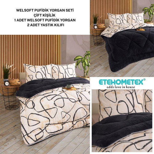 ÇİFT KİŞİLİK LÜX WELSOFT YORGAN SETİ 195X215CM