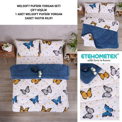 ÇİFT KİŞİLİK LÜX WELSOFT YORGAN SETİ 195X215CM