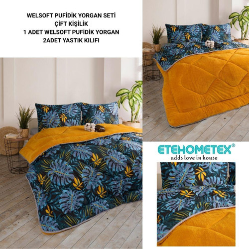 ÇİFT KİŞİLİK LÜX WELSOFT YORGAN SETİ 195X215CM