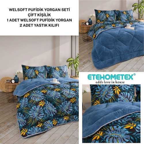 ÇİFT KİŞİLİK LÜX WELSOFT YORGAN SETİ 195X215CM