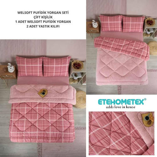 ÇİFT KİŞİLİK LÜX WELSOFT YORGAN SETİ 195X215CM