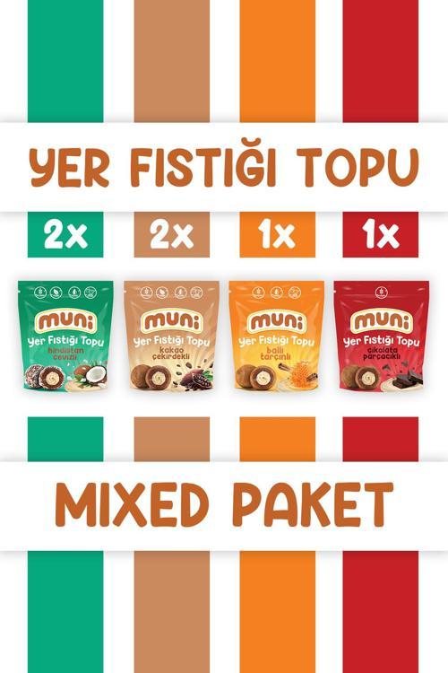 Yer Fıstığı Topu, Mixed Paket, 80 G X 6 Adet
