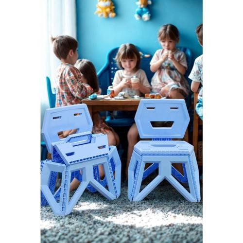 Pratik Katlanır Oyun Kamp Etkinlik Çocuk Koltuğu Mavi