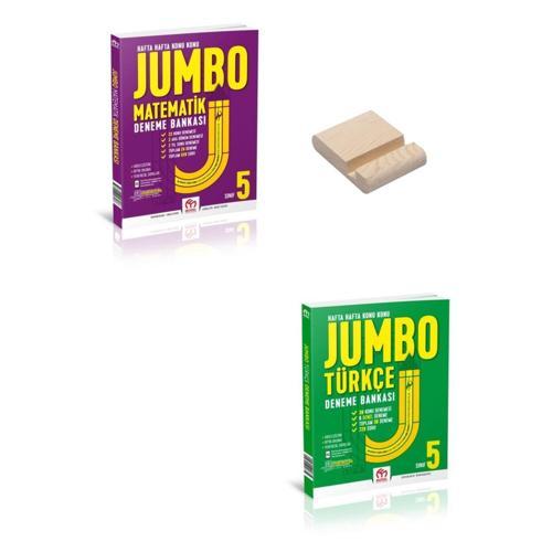 5. Sınıf Jumbo Matematik ve Türkçe Deneme Bankası + Telefon Standı