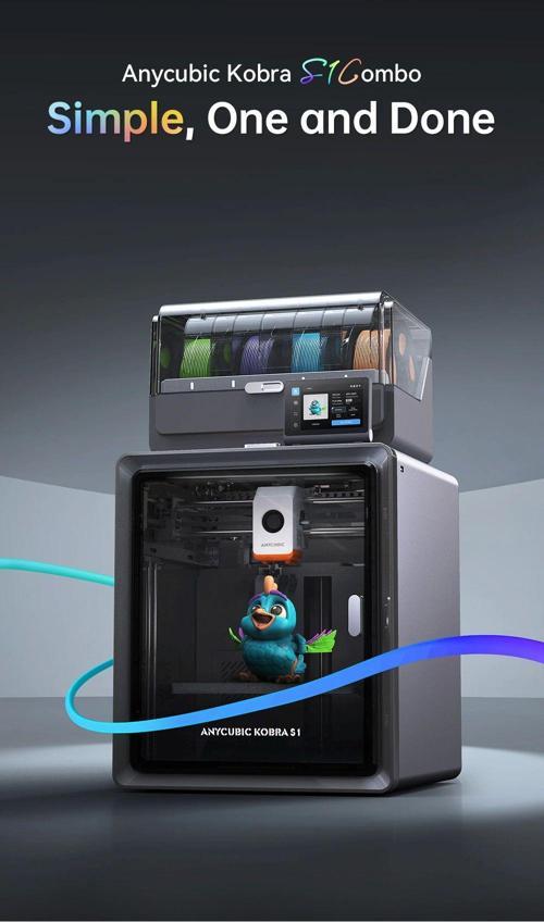 Kobra S1 Combo 3D Printer Yeni Versiyon