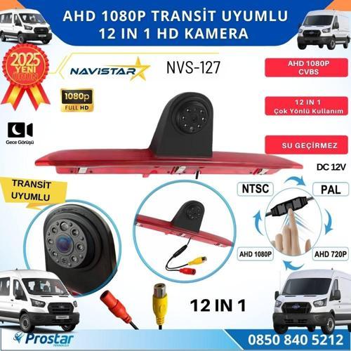 Ford Transit için Profesyonel AHD 1080P 12 in 1 Butonlu Geri görüş Kamerası