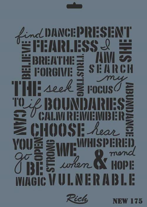 Stencil Boyama Şablonu 25x35 cm. NEW-175