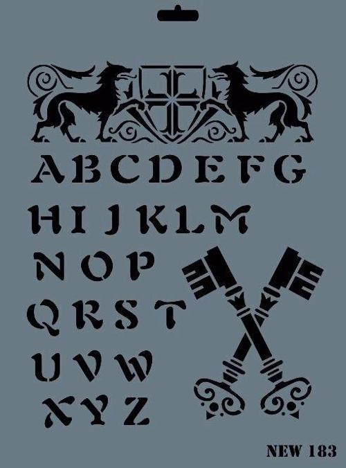 Stencil Boyama Şablonu 25x35 cm. NEW-183