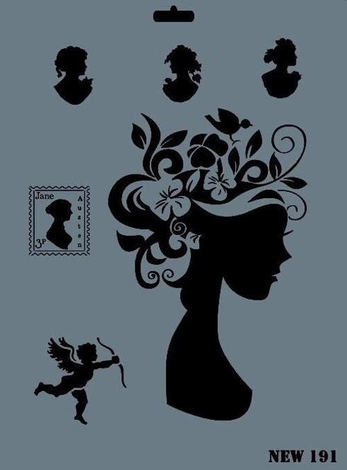 Stencil Boyama Şablonu 25x35 cm. NEW-191