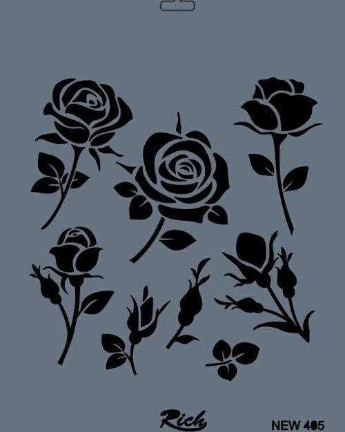 Stencil Boyama Şablonu 25x35 cm. NEW-405